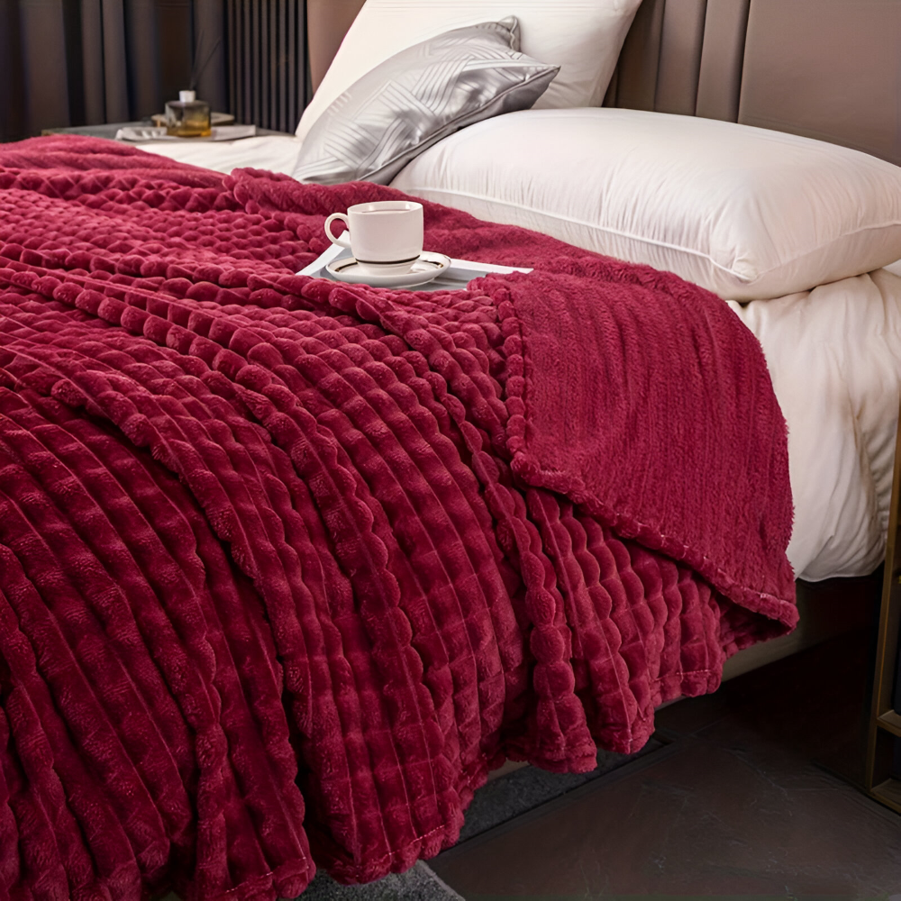 Warm Winter Deken – Ultra-Zachte Structuur Koraal Fleece Deken