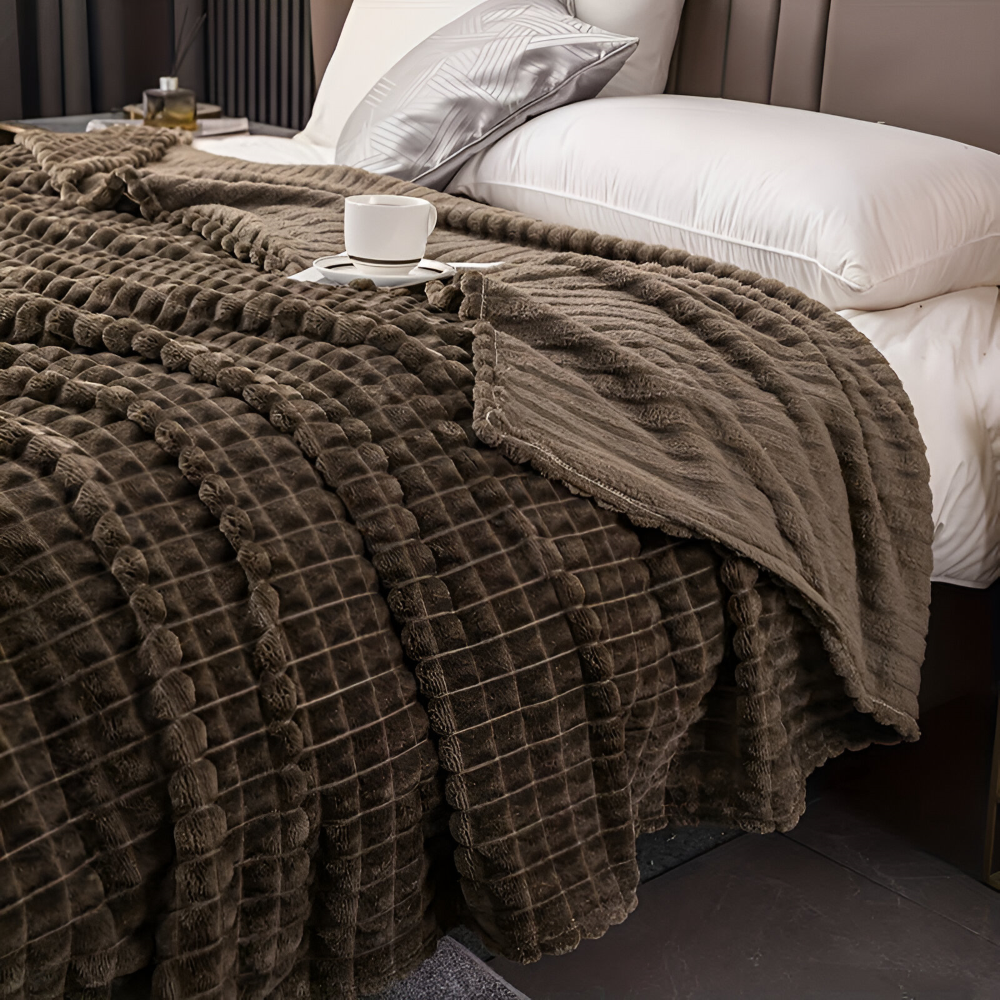 Warm Winter Deken – Ultra-Zachte Structuur Koraal Fleece Deken