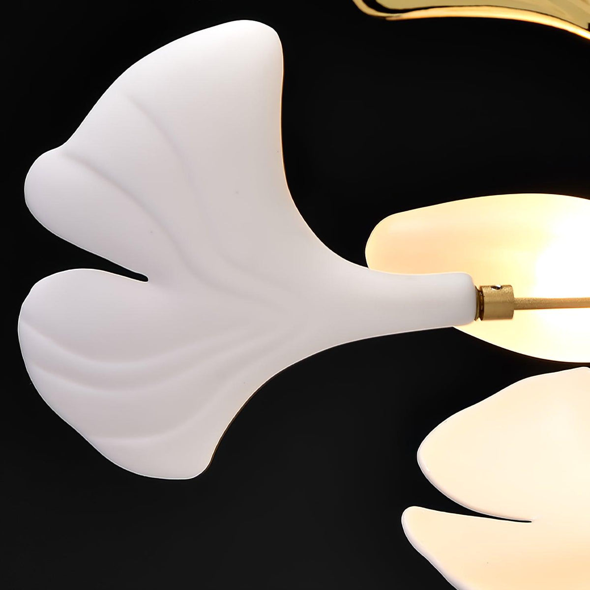 Horizon Bloom Gingko Chandelier | Handcrafted Porcelain Ginkgo Leaves