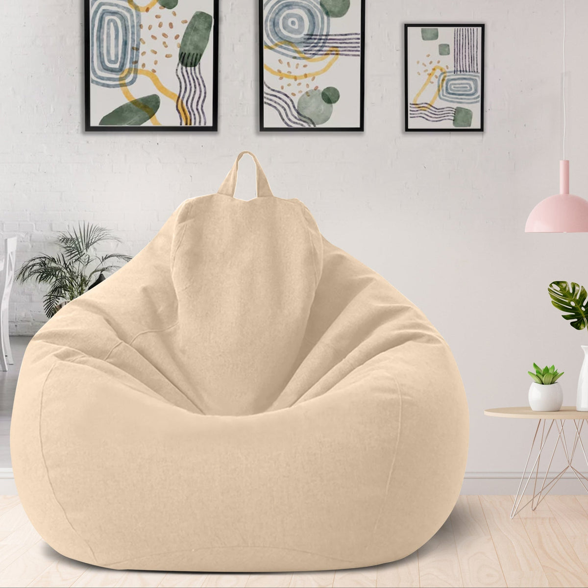 Ergonomisk sækkestolsbetræk | Stilfuldt polyesterbetræk 80×90 & 100×120 cm