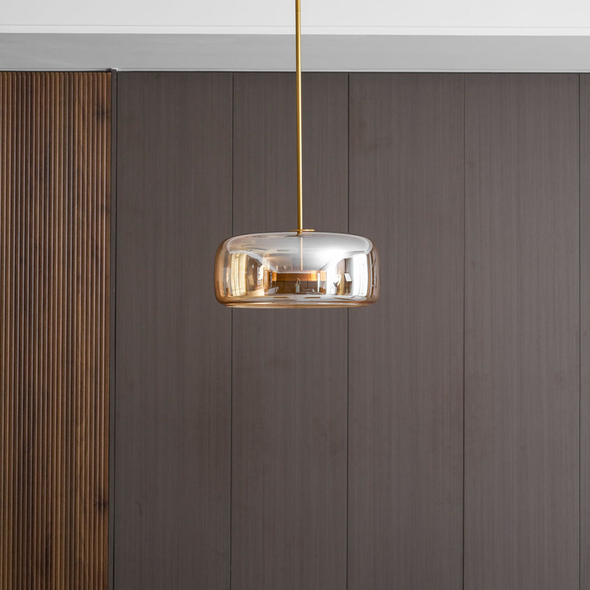 Minimalistisk Metro-glaspendel | Håndblæst LED-pendel