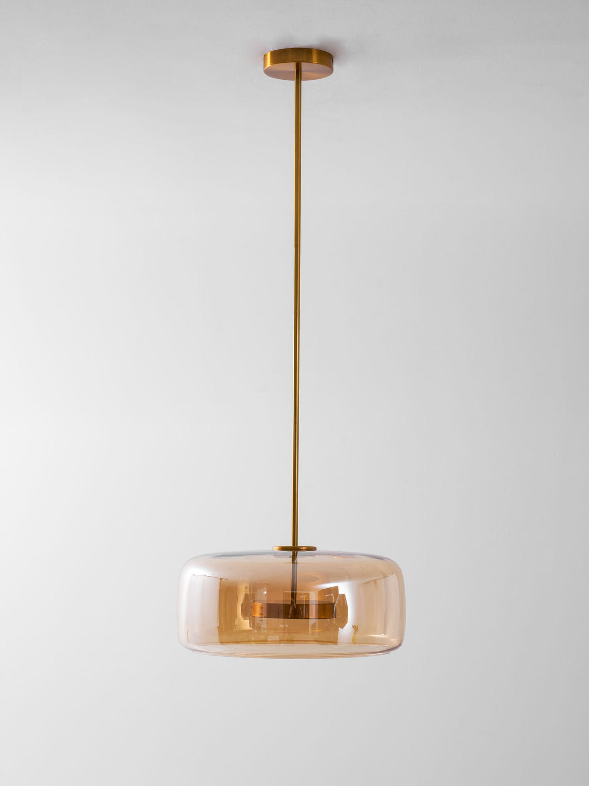 Minimalistisk Metro-glaspendel | Håndblæst LED-pendel