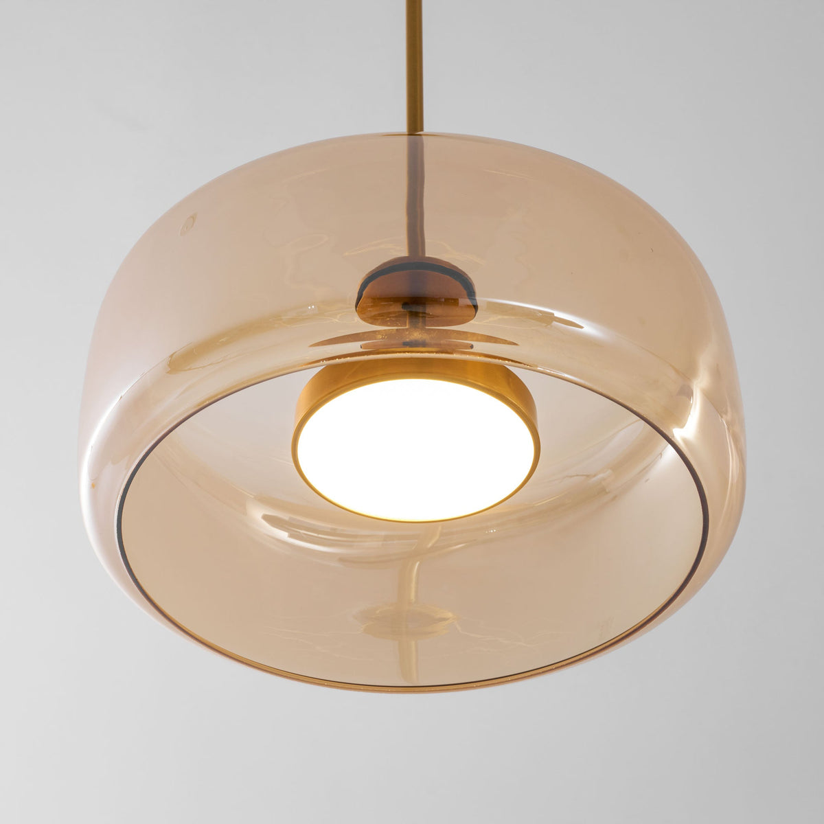Minimalistisk Metro-glaspendel | Håndblæst LED-pendel