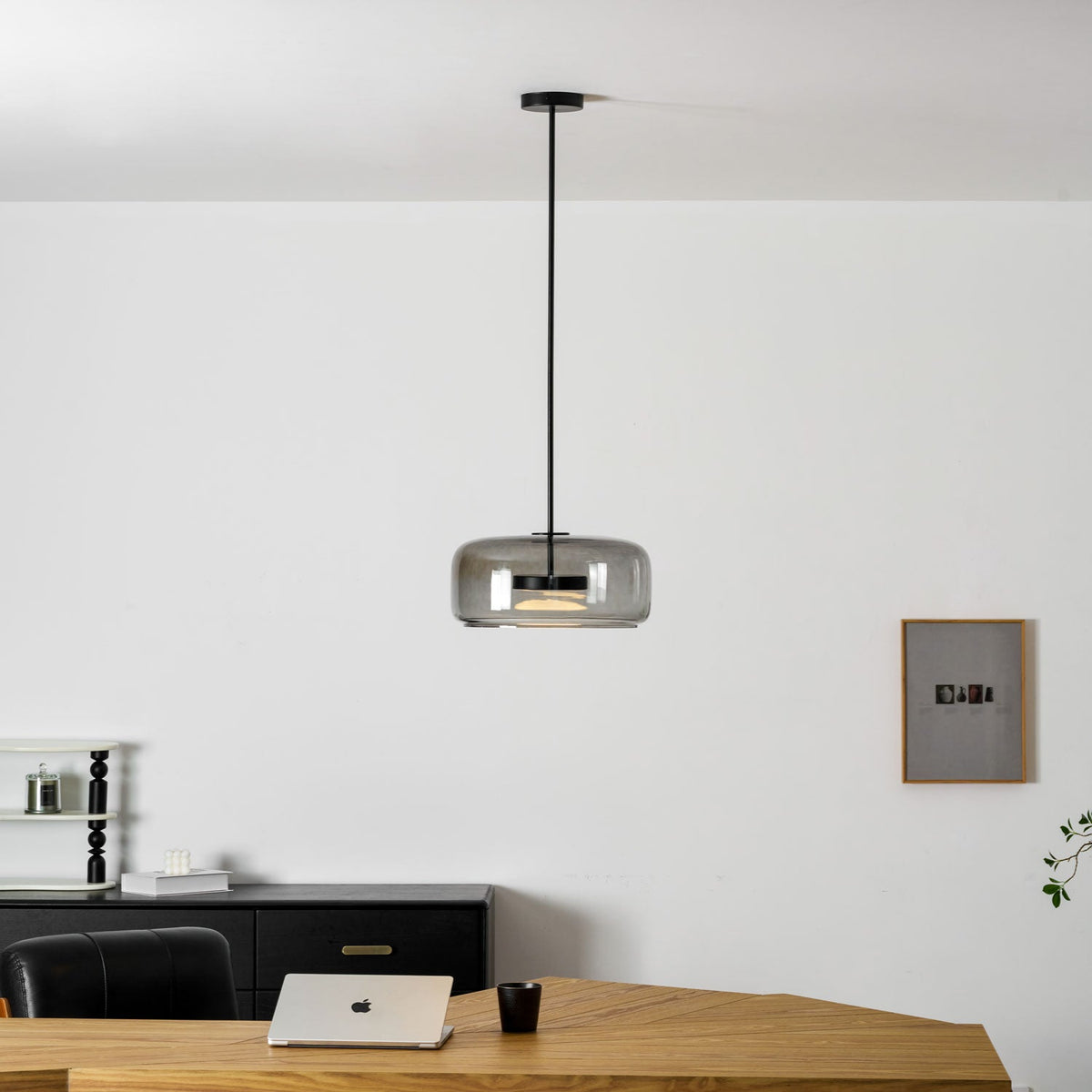 Minimalistisk Metro-glaspendel | Håndblæst LED-pendel