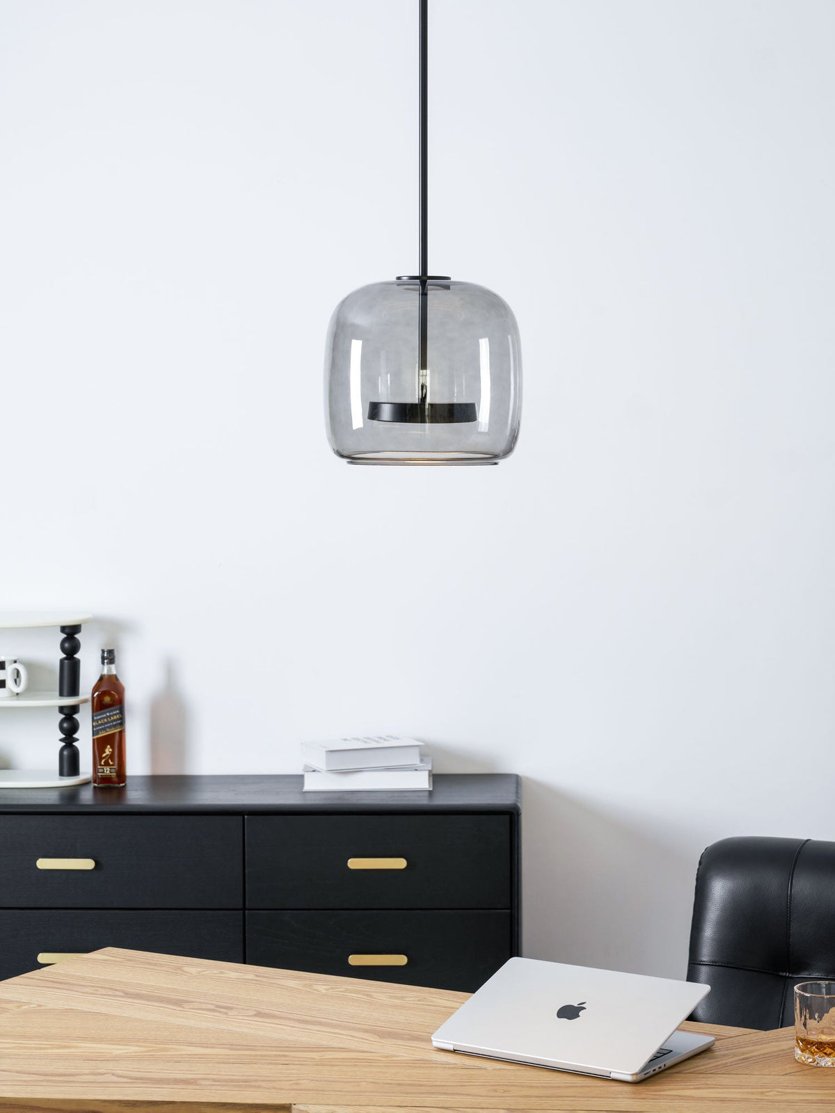 Minimalistisk Metro-glaspendel | Håndblæst LED-pendel