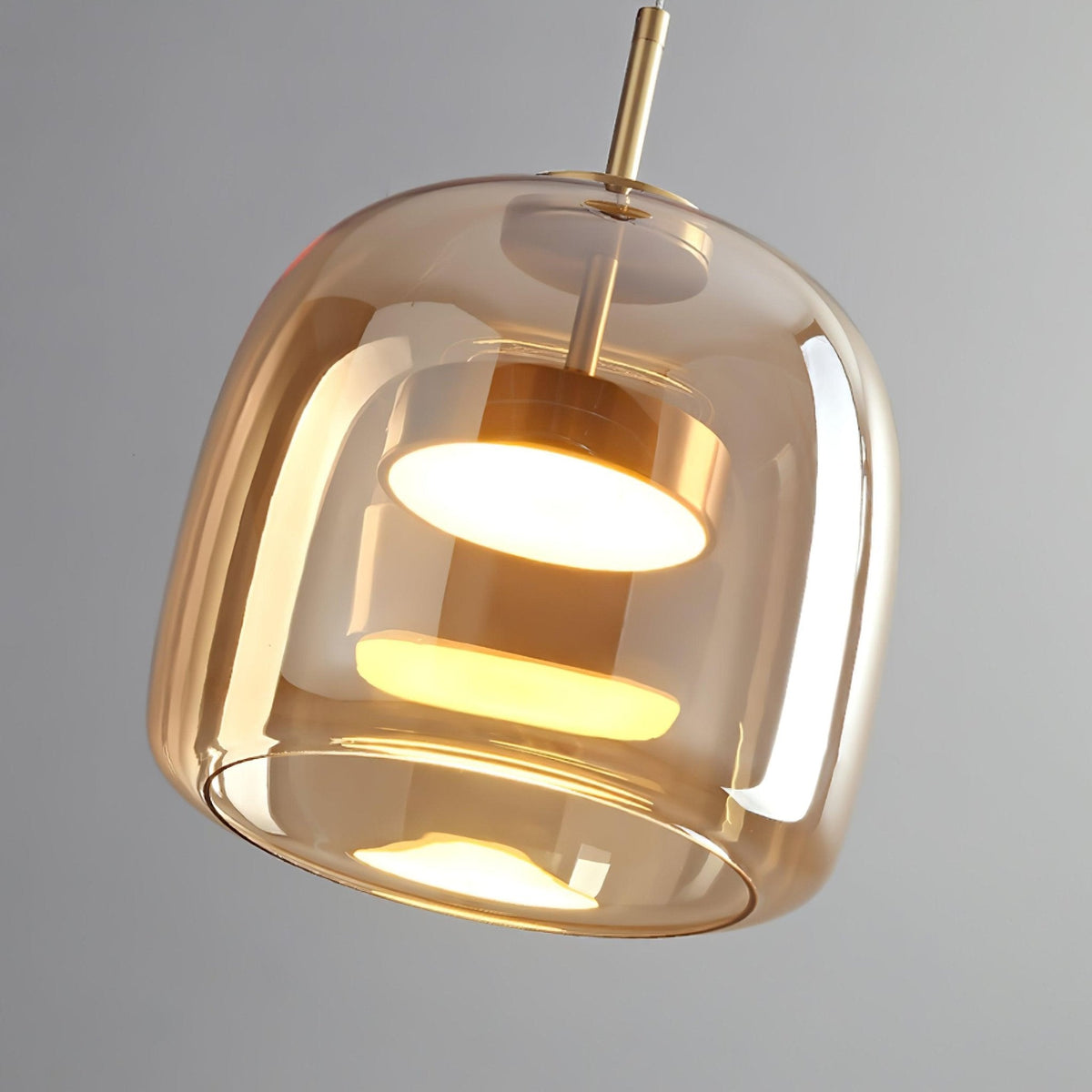 Minimalistisk Metro-glaspendel | Håndblæst LED-pendel
