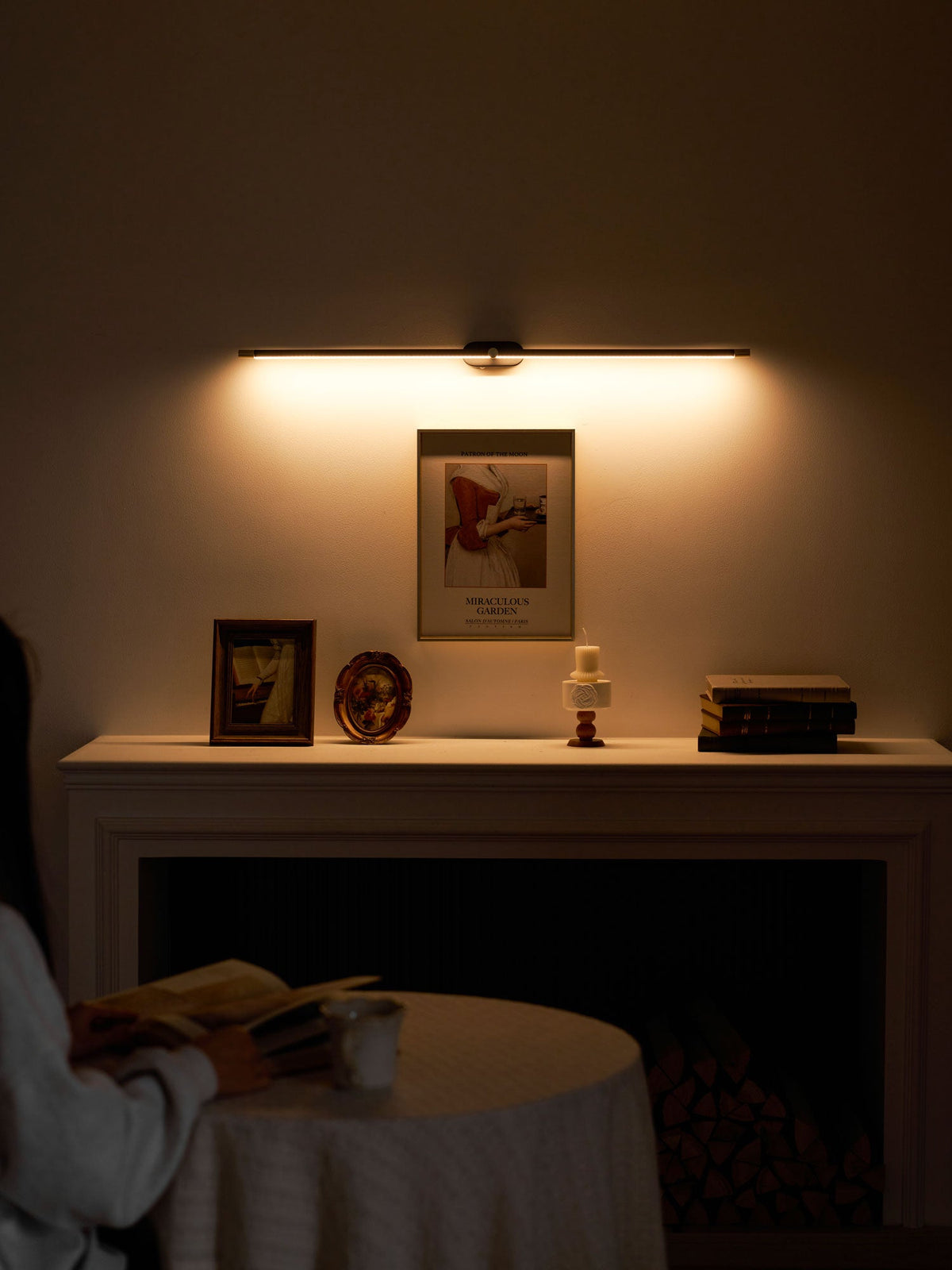 Lámpara de pared recargable minimalista | Iluminación LED inalámbrica para espejos