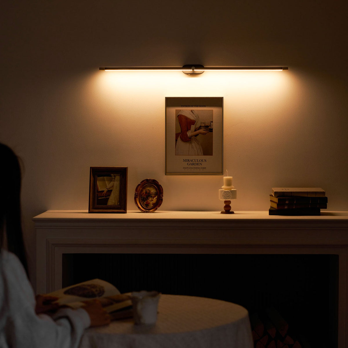 Lámpara de pared recargable minimalista | Iluminación LED inalámbrica para espejos