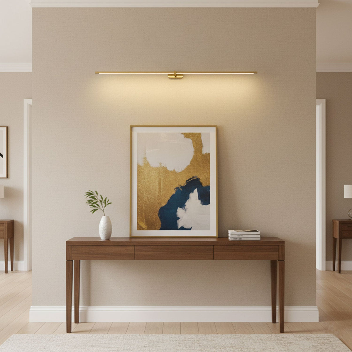 Lámpara de pared recargable minimalista | Iluminación LED inalámbrica para espejos