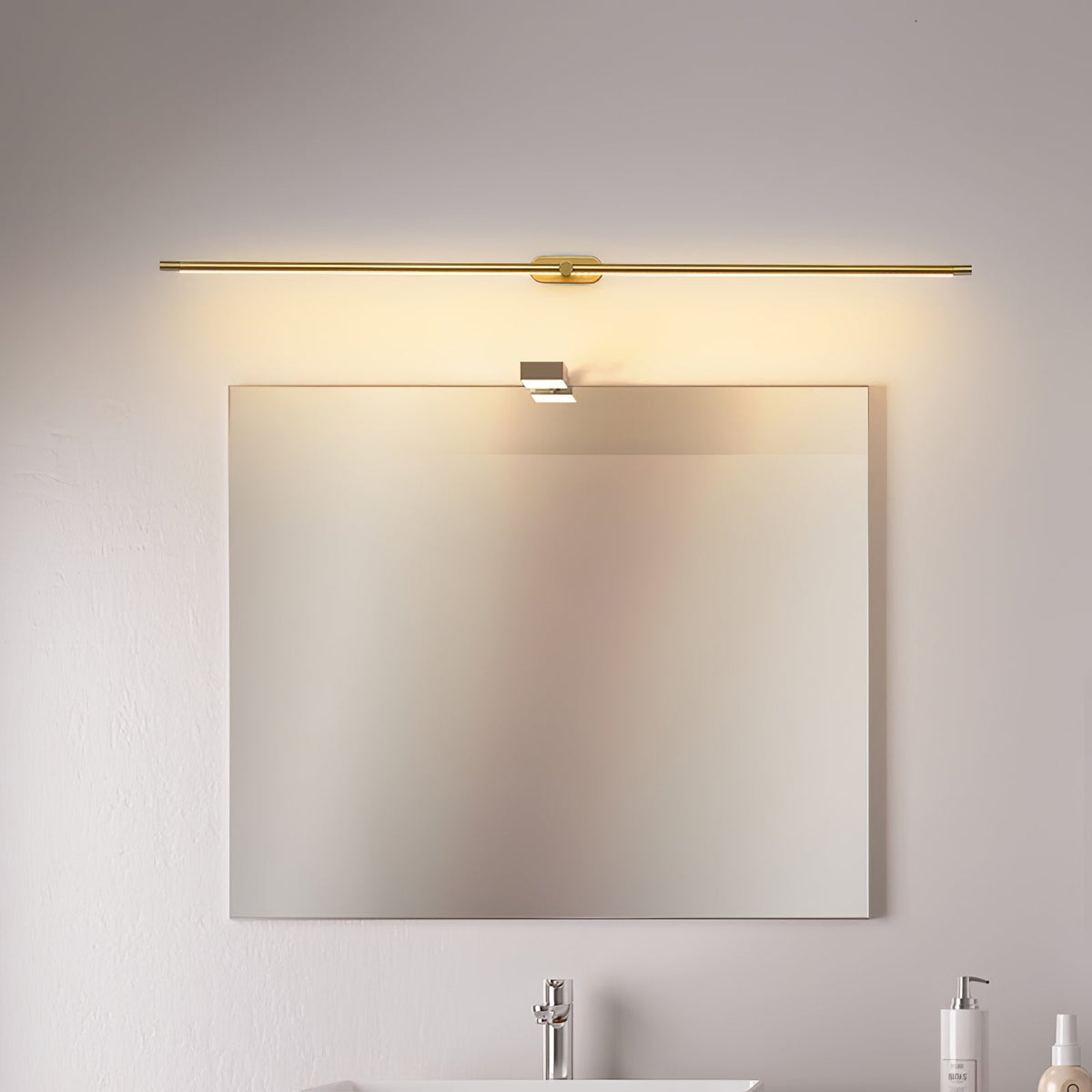 Lámpara de pared recargable minimalista | Iluminación LED inalámbrica para espejos