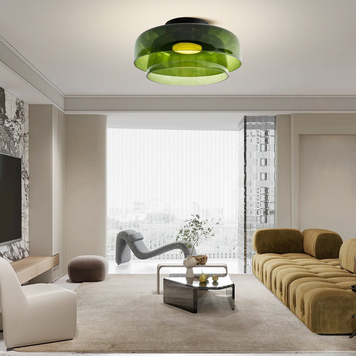 Moderne Designer Glas Loftlampe