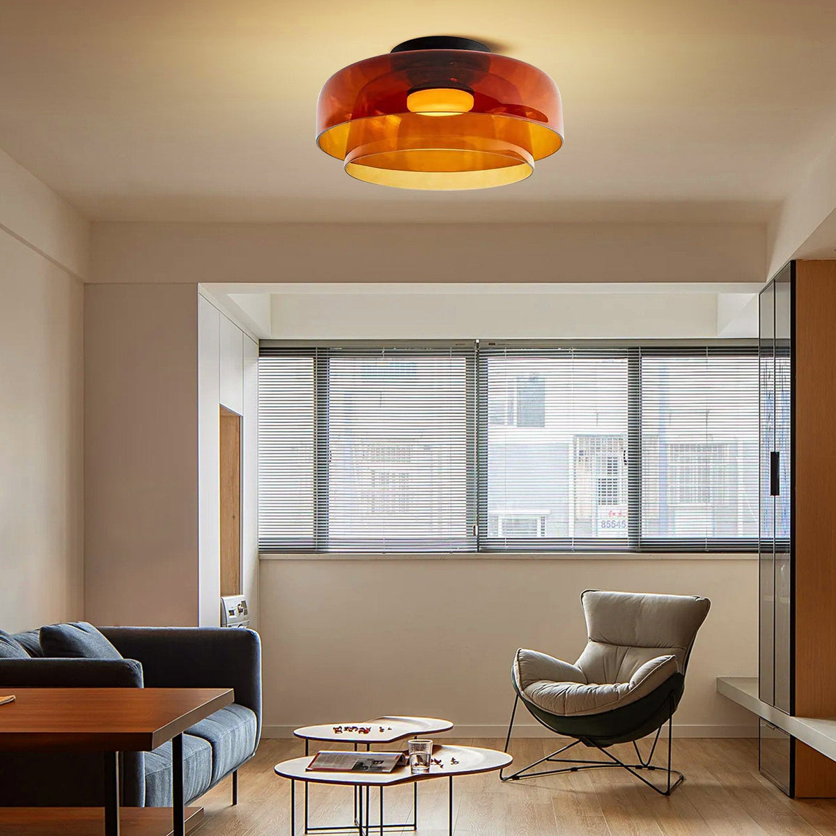 Moderne Designer Glas Loftlampe
