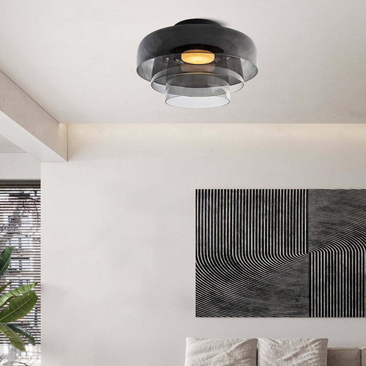 Moderne Designer Glas Loftlampe