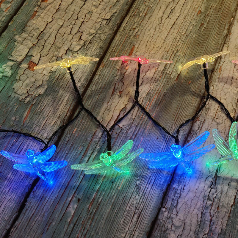 Kleurrijke Solar Slingerlichtjes – 20 tot 200 LED’s, IP44 Waterdicht