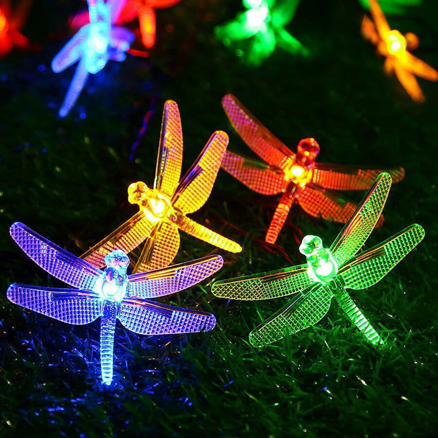 Kleurrijke Solar Slingerlichtjes – 20 tot 200 LED’s, IP44 Waterdicht