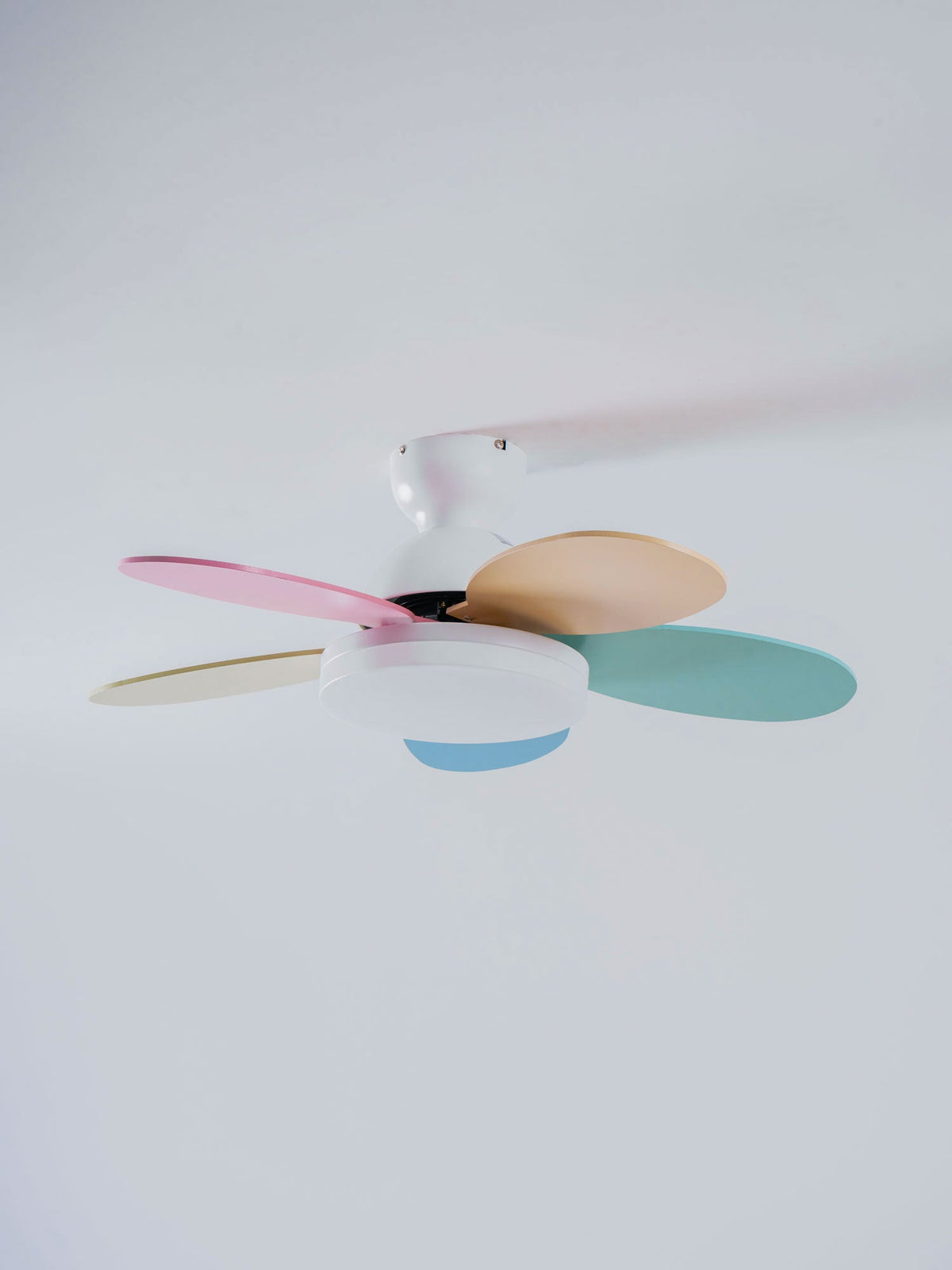 Petalo-plafondventilator met lamp | Houten ledplafondventilator met 6 bladen