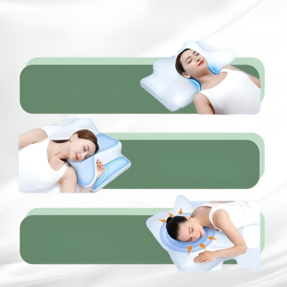 Almohada Ortopédica Premium – Soporte y Comodidad Suprema para el Cuello