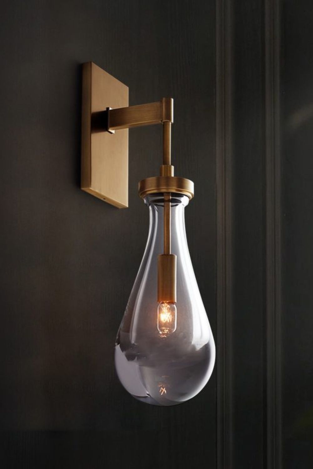Lampa ścienna Rain | Kryształowa lampa ścienna E14 do wnętrz