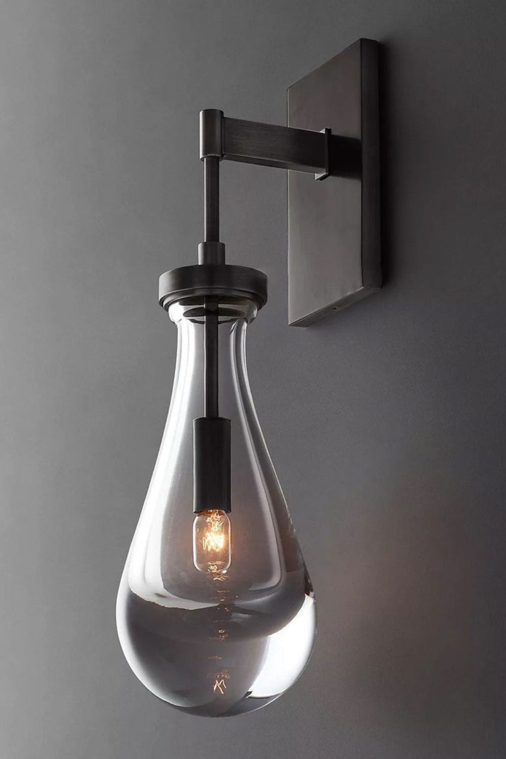 Lampa ścienna Rain | Kryształowa lampa ścienna E14 do wnętrz