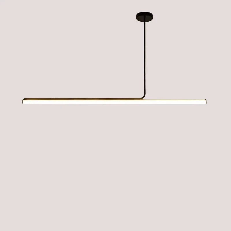Minimalistisk neonpendel til køkkenø | Retro 70'erne