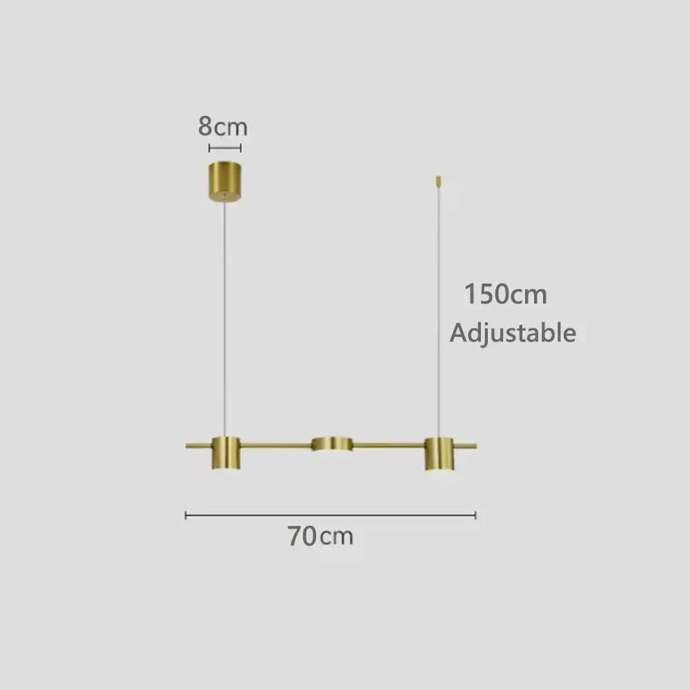 Hængende minimalistisk lysskinne | Moderne dekorativ pendellampe