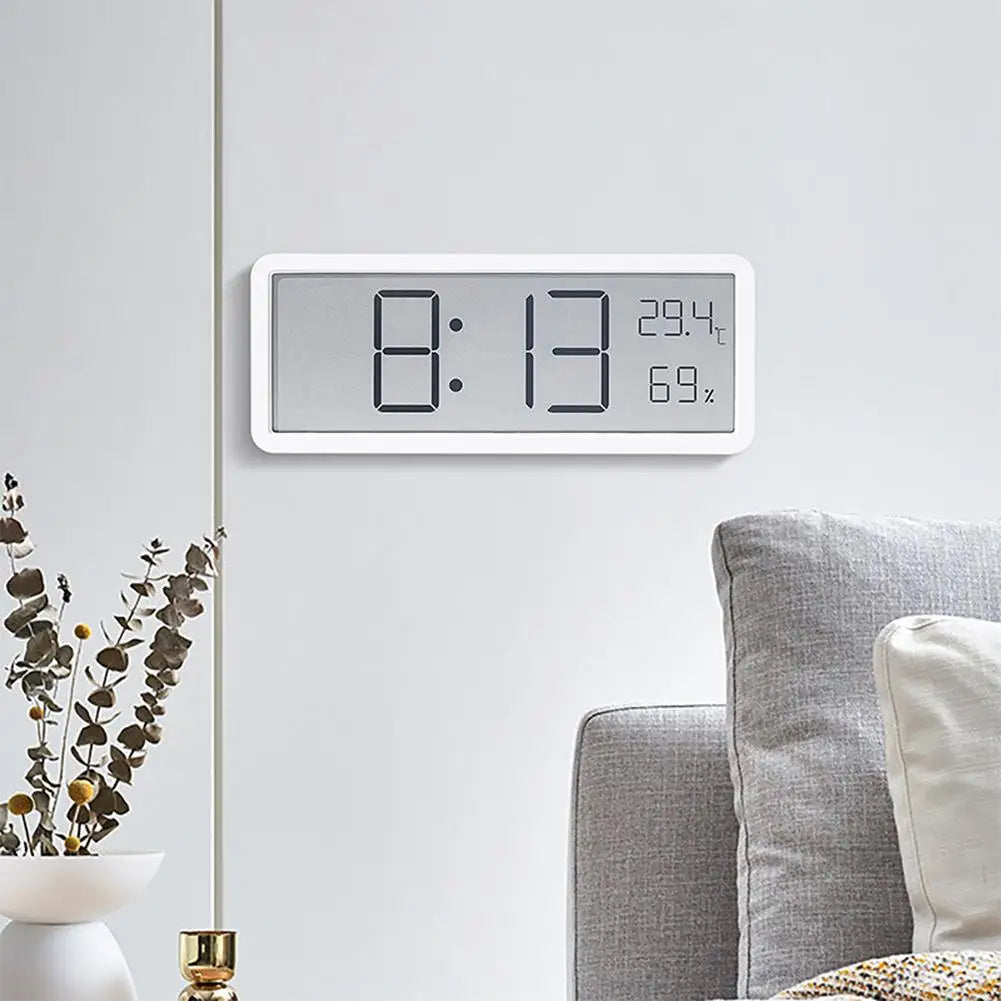 Grote Digitale Wandklok – Helder, Modern & Slim Ontworpen