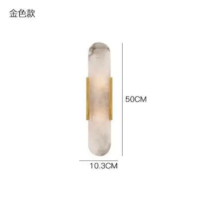 Posh Marble Lamp & Gold Roman Villa Sonce | Nordic Wandlamp