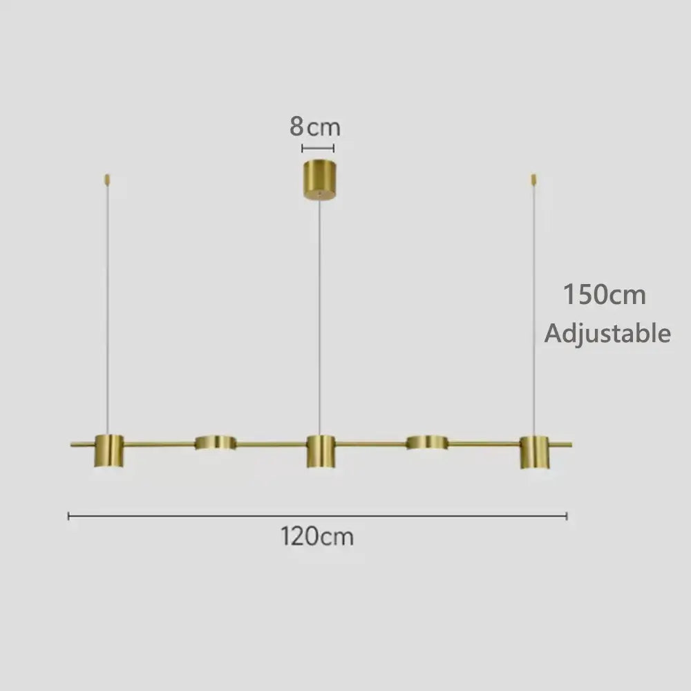 Hængende minimalistisk lysskinne | Moderne dekorativ pendellampe