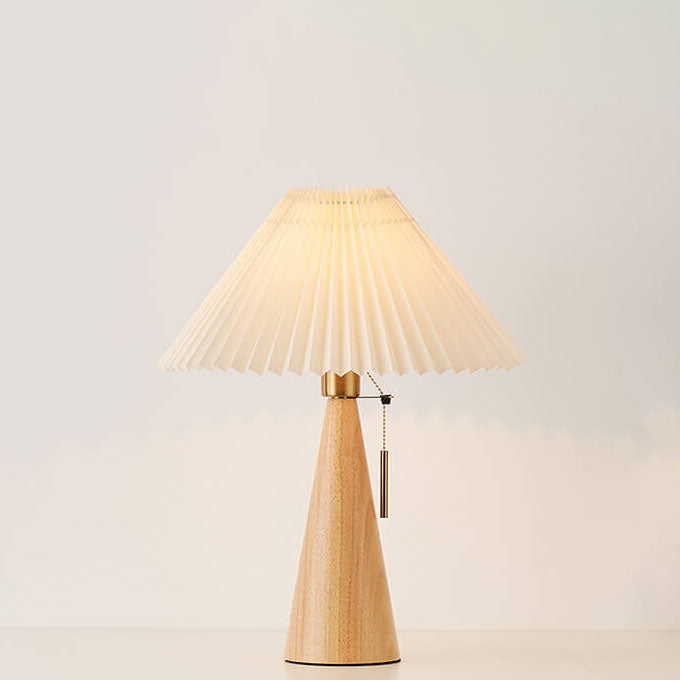 Japandi trä bordslampa