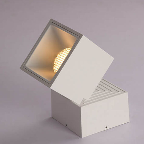 Plafonnier moderne semi-encastré en aluminium – Noir/Blanc – LED 7W/12W