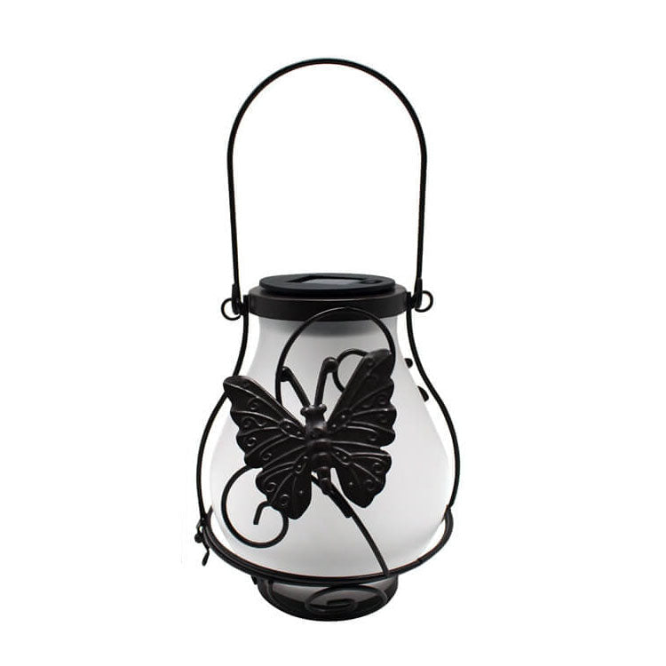 Lámpara de Jardín Solar LED Decorativa – Negra – (1 LED)