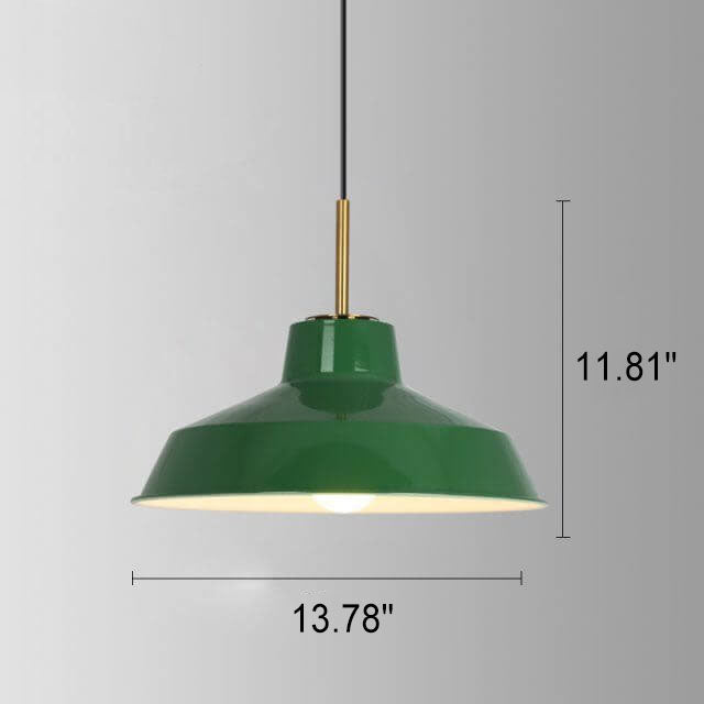 Industriële Elegante Groene Hanglamp in  Meerdere Formaten