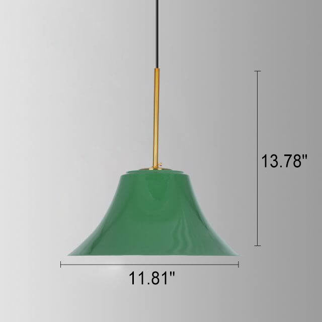 Industriële Elegante Groene Hanglamp in  Meerdere Formaten