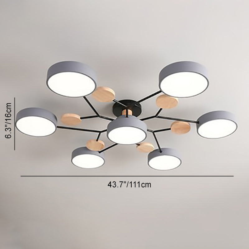 Scandinavian LED Ceiling Lamp Molecular Design & Modern Ambient Lighting