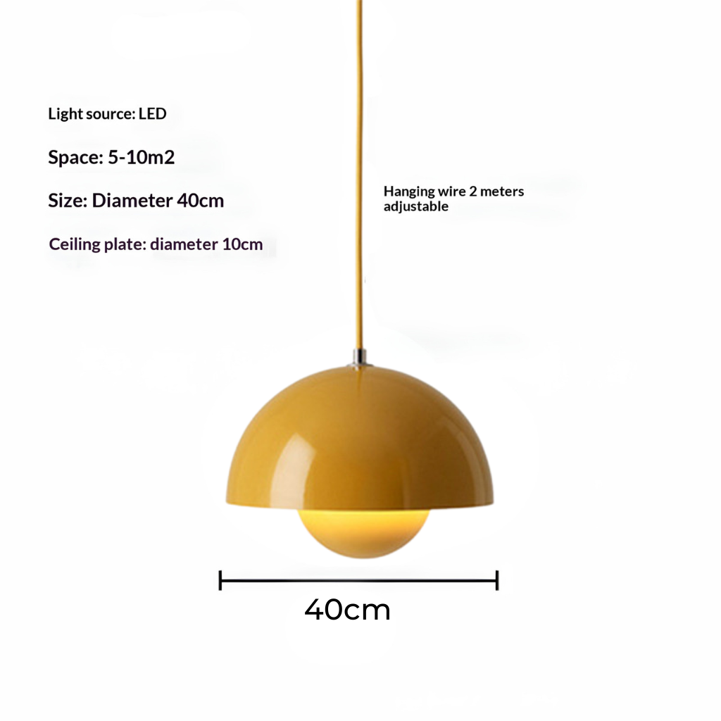 Scandinavische Bud Kleine Hanglamp | Enkele IJzeren Hanglamp