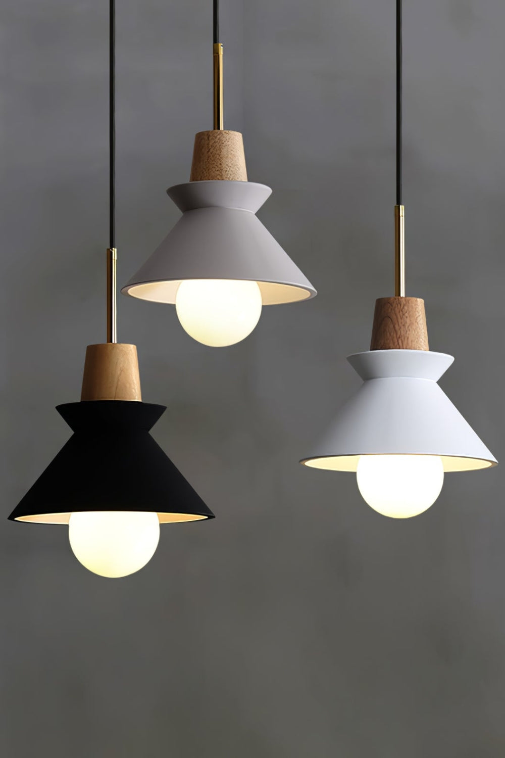 Scandinavische Hanglamp | Houten & Harsen Plafondlamp In 8 Kleuren