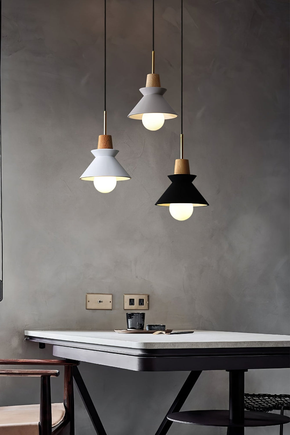 Scandinavische Hanglamp | Houten & Harsen Plafondlamp In 8 Kleuren
