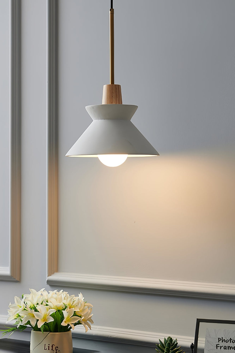 Scandinavische Hanglamp | Houten & Harsen Plafondlamp In 8 Kleuren