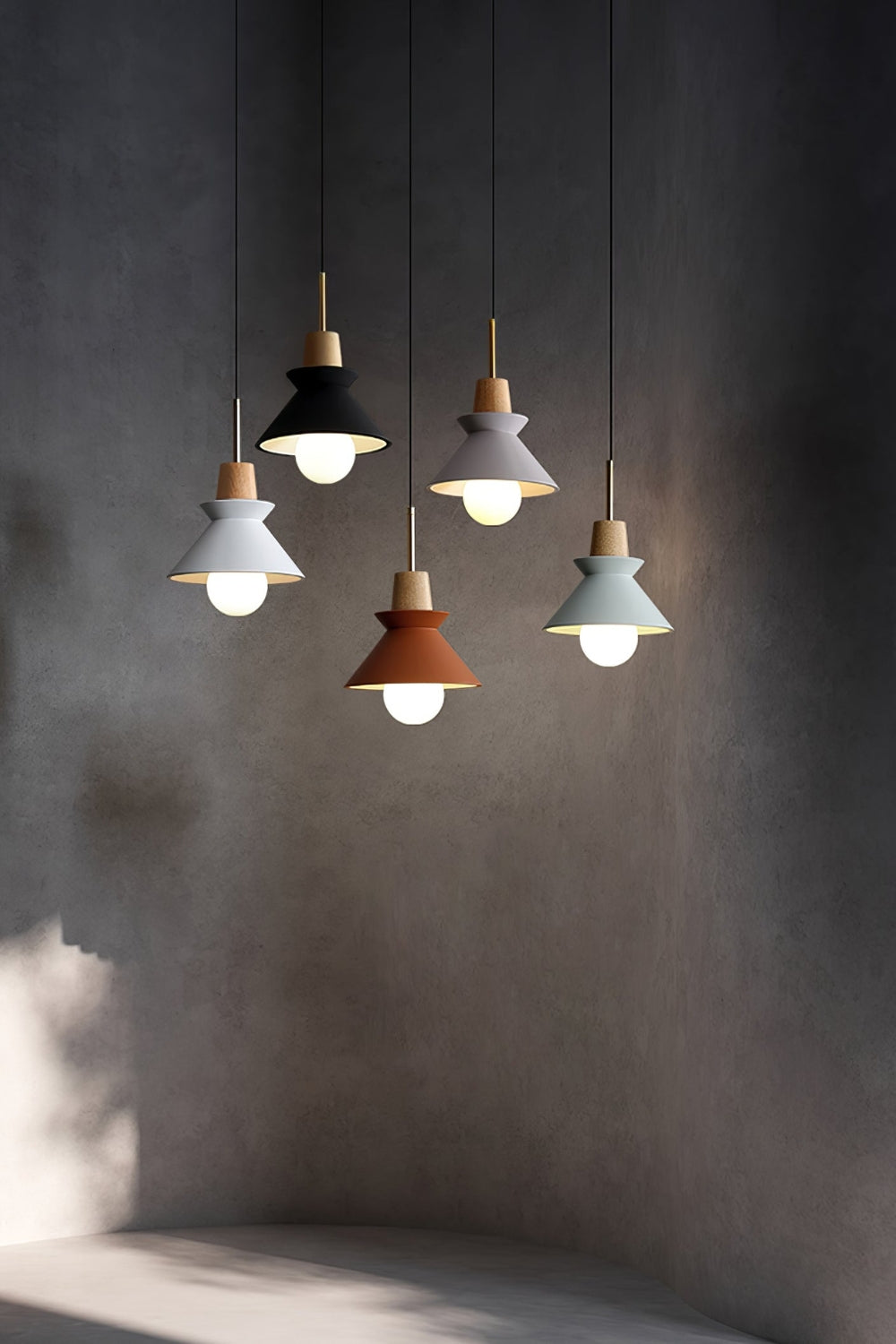 Scandinavische Hanglamp | Houten & Harsen Plafondlamp In 8 Kleuren