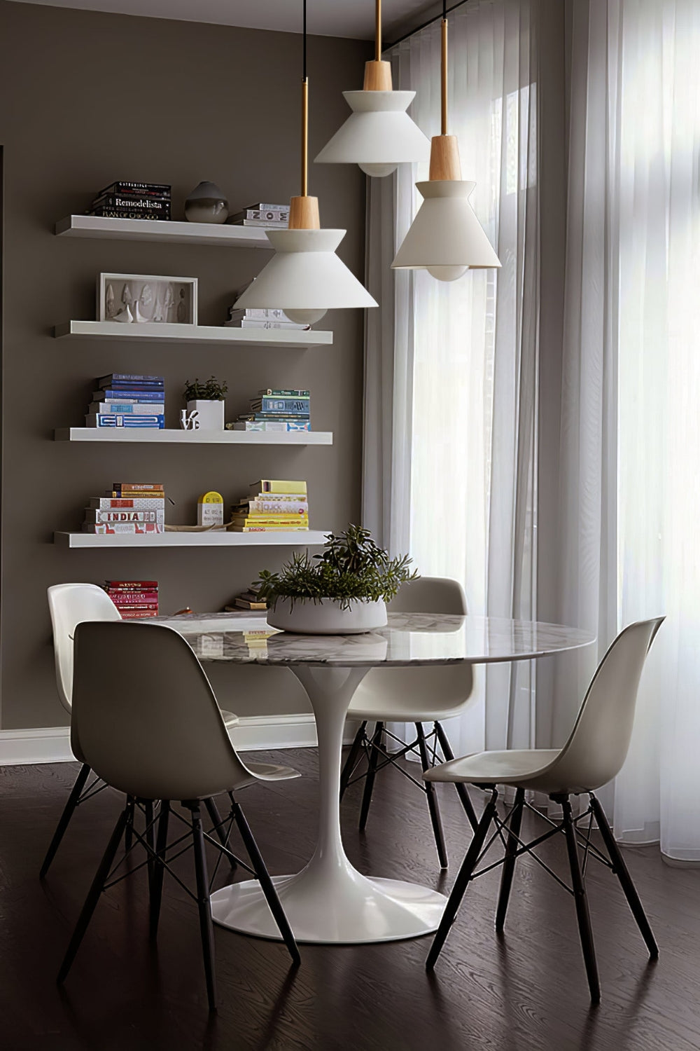 Scandinavische Hanglamp | Houten & Harsen Plafondlamp In 8 Kleuren