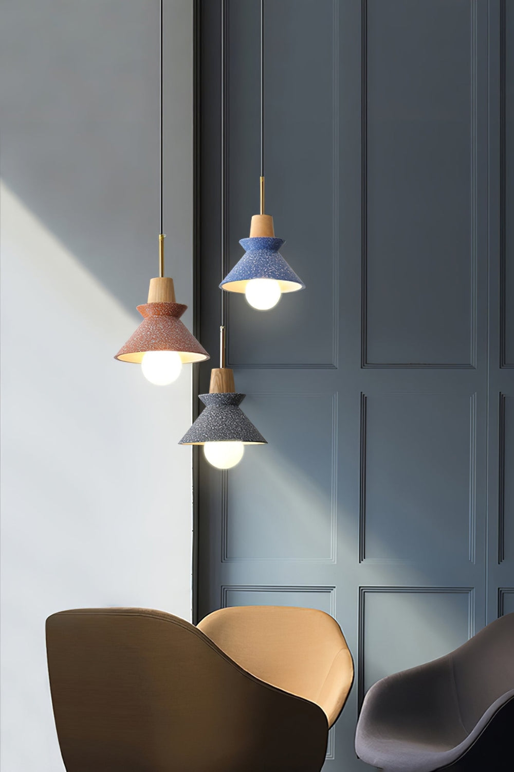Scandinavische Hanglamp | Houten & Harsen Plafondlamp In 8 Kleuren