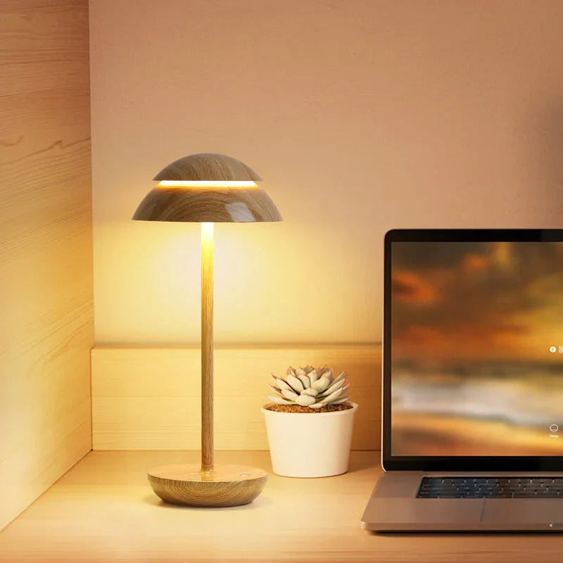 Stilfuld Aluminium Bordlampe med Dæmpningsfunktion