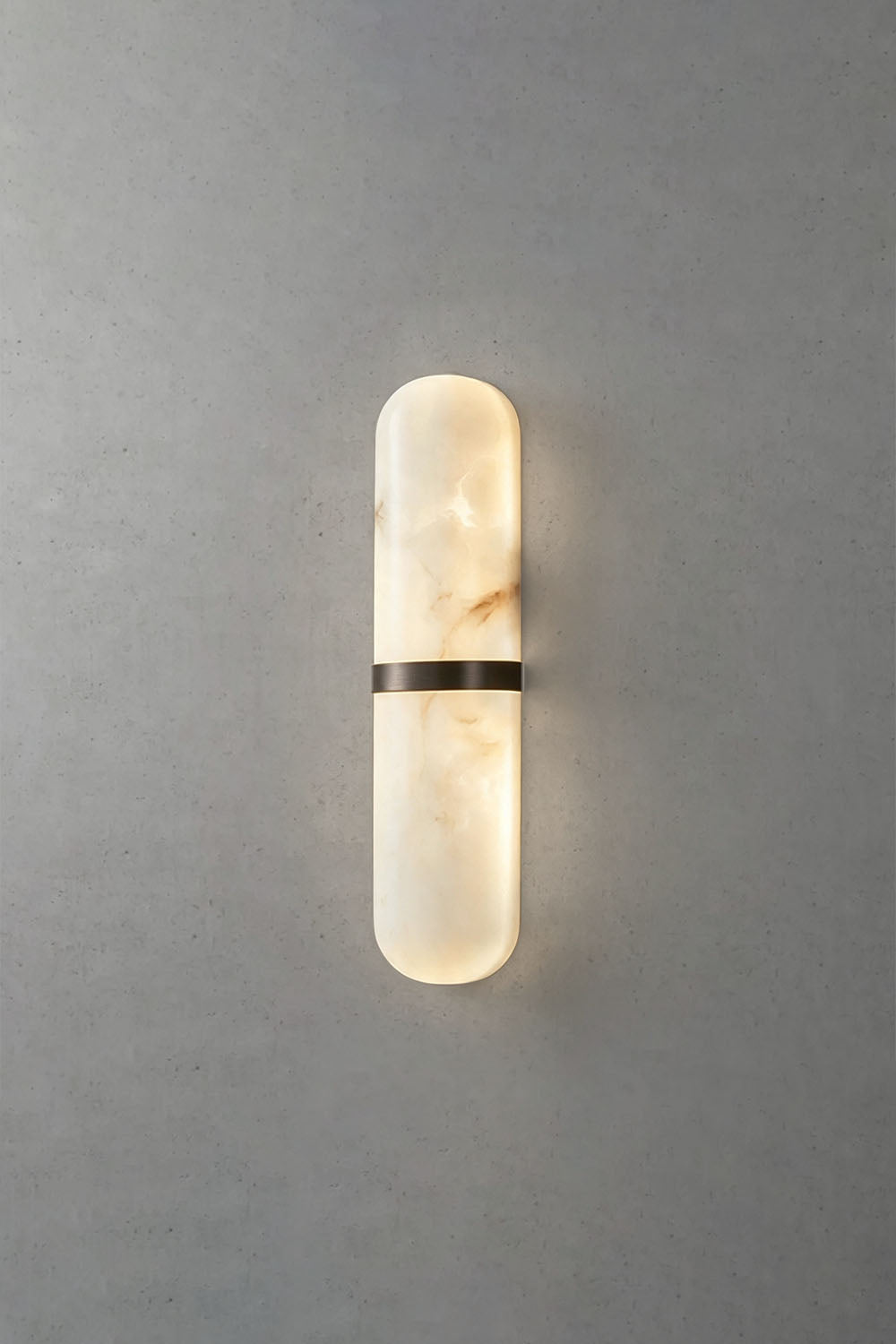 Sabine Capsule-alabastervæglampe | LED-vægbelysning