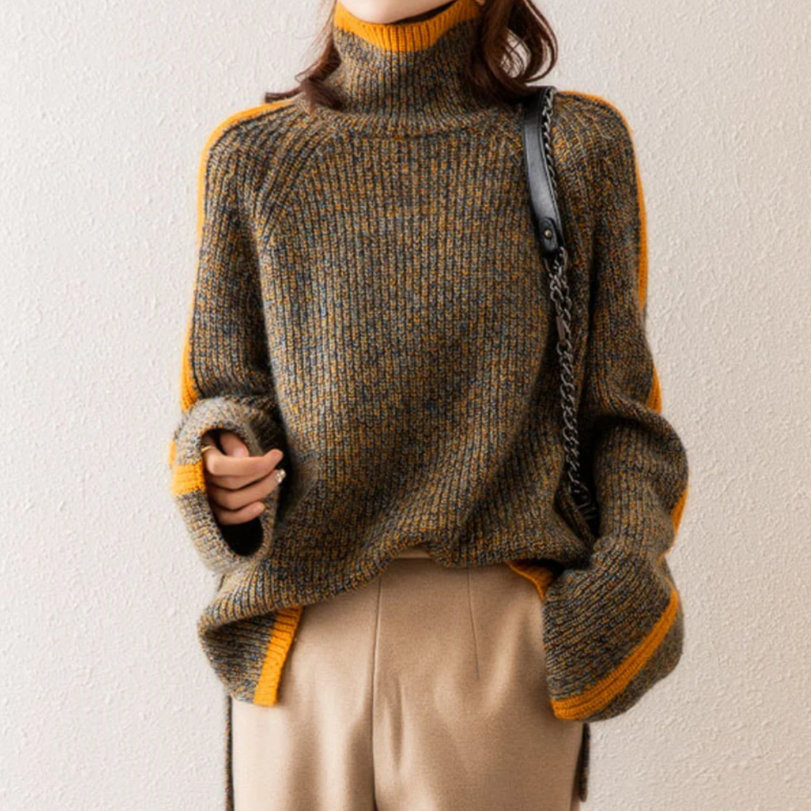Pull élégant et confortable pour femme | Pull doux en maille de laine