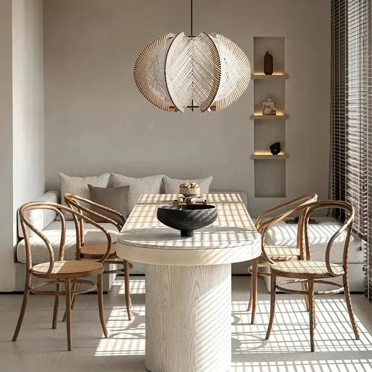 Scandinavische Nordic Linnen Geplooide Hanglamp | Moderne Plafondlamp