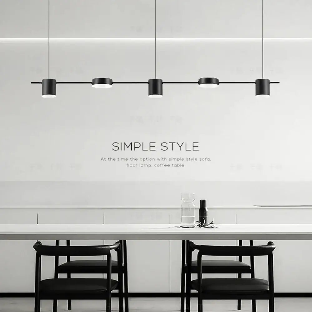 Hængende minimalistisk lysskinne | Moderne dekorativ pendellampe