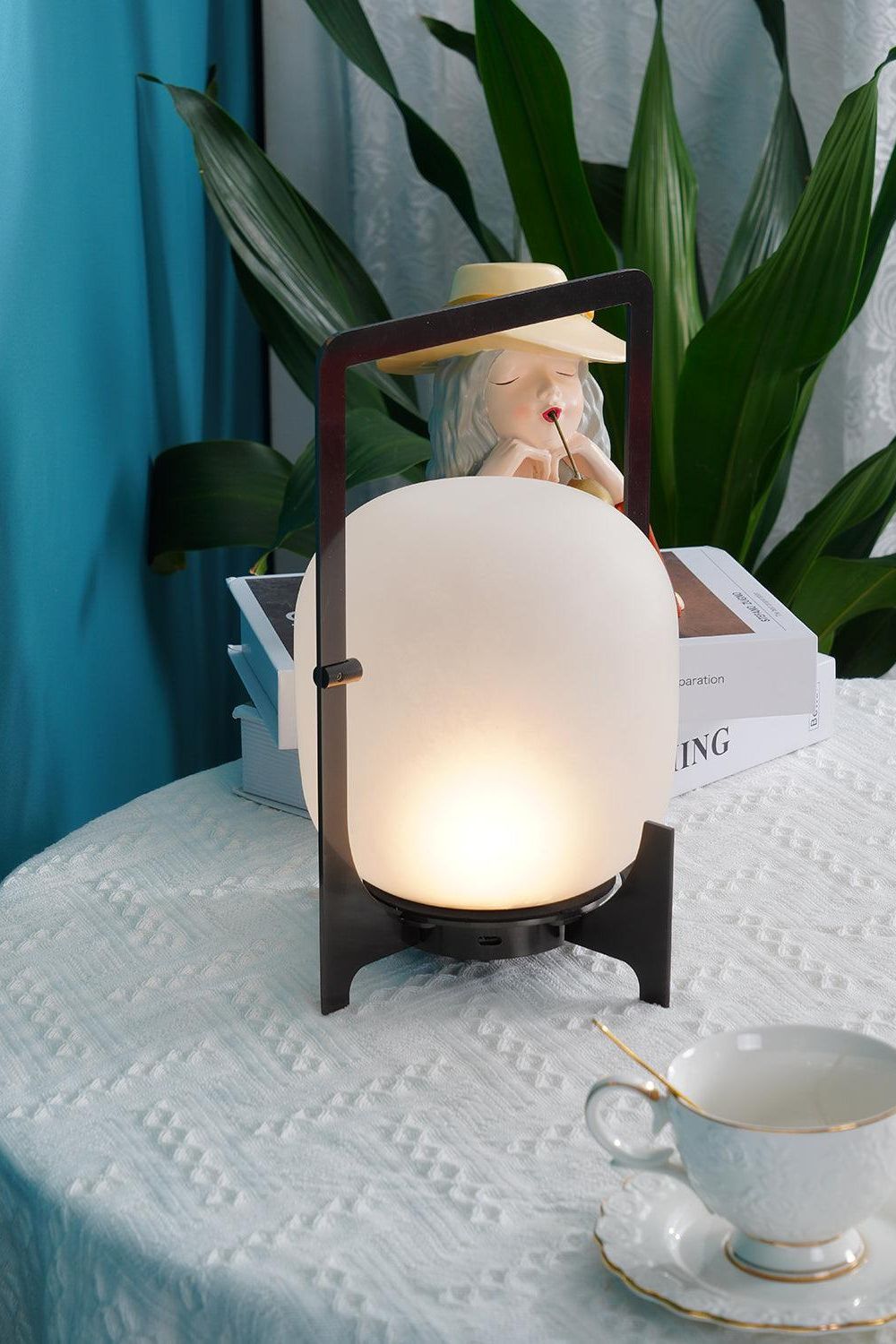 Twilight oppladbar bordlampe | IP65 LED-utendørslampe