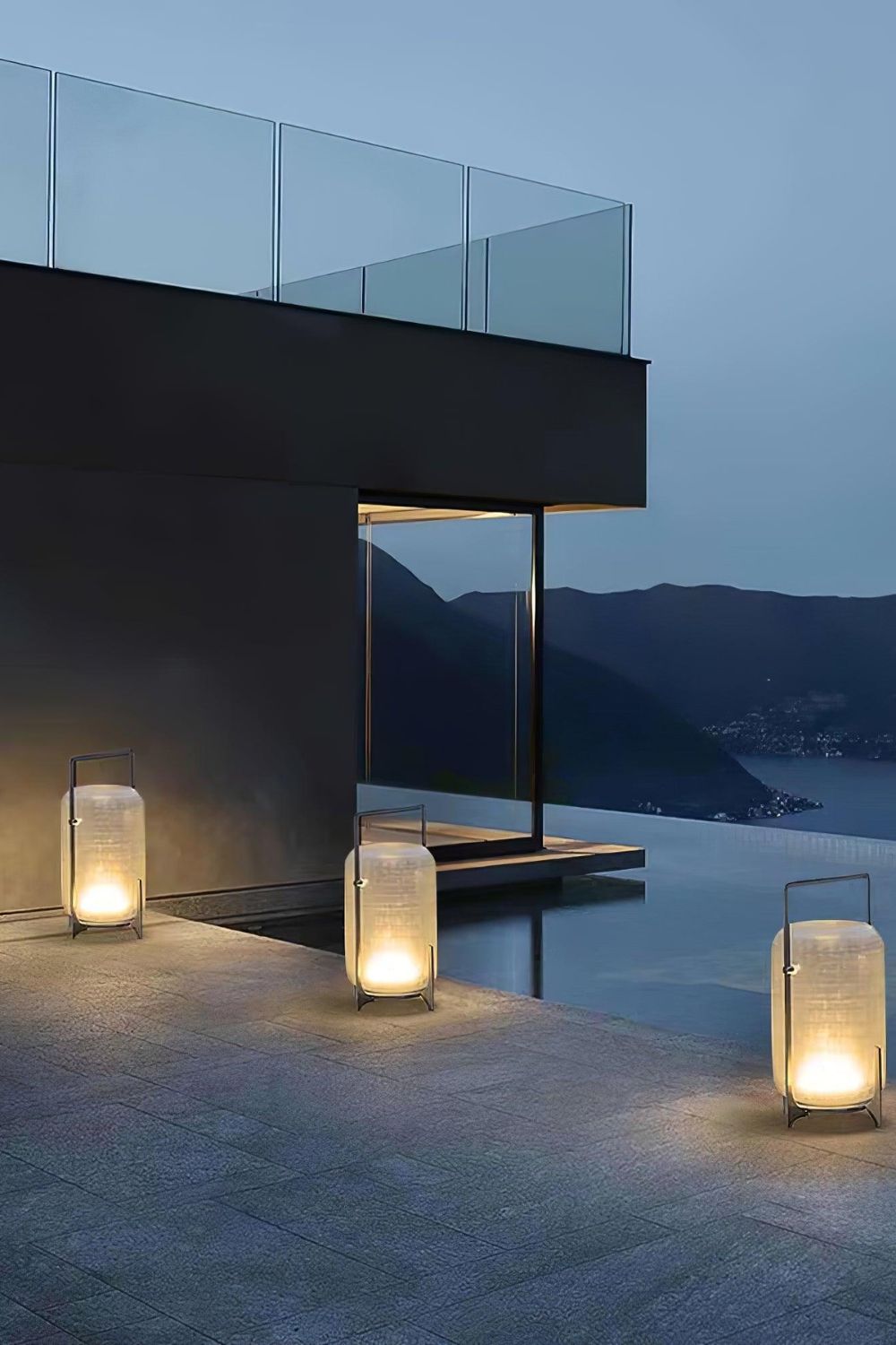 Twilight oppladbar bordlampe | IP65 LED-utendørslampe