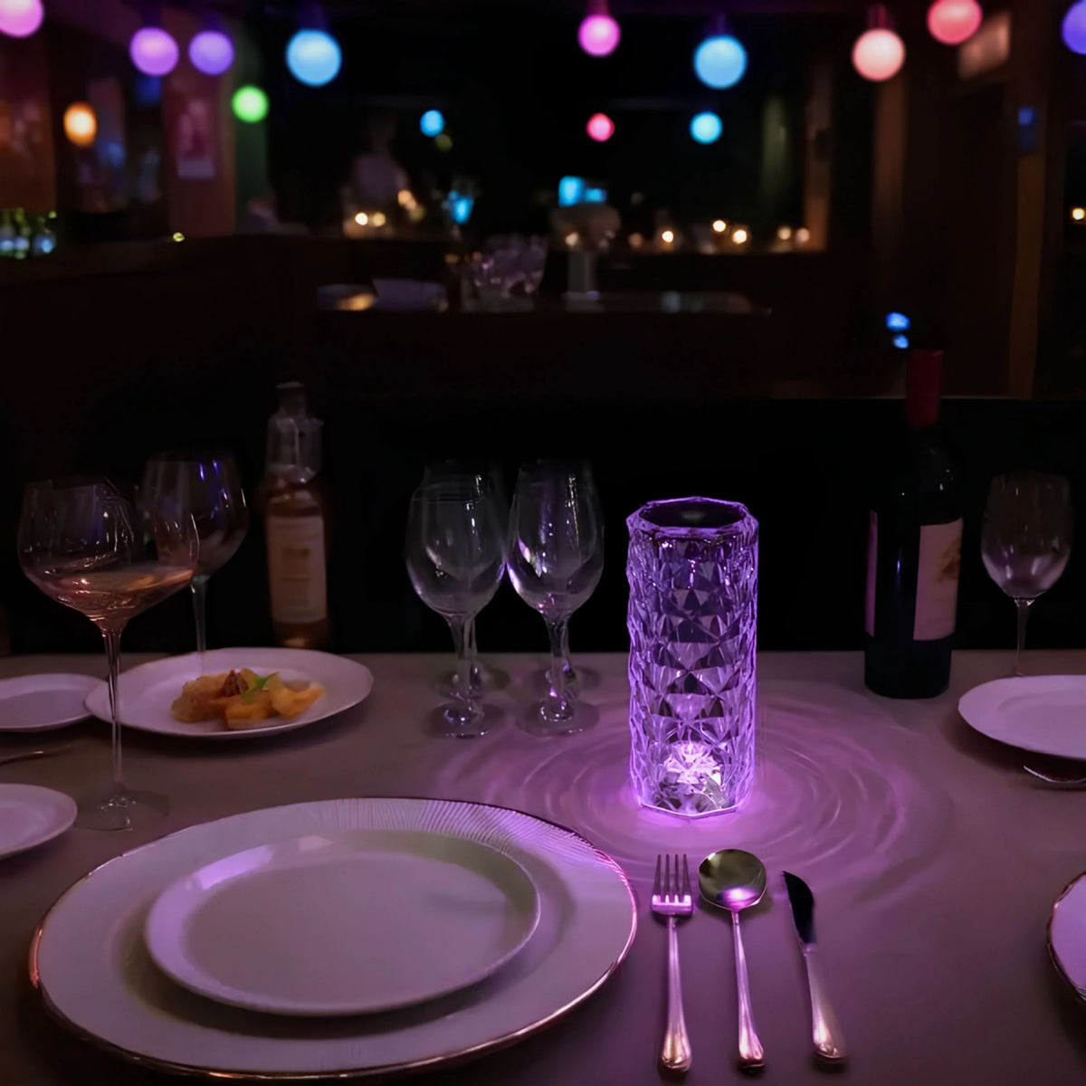 Baso – Sparkling Crystal Touch Tafellamp met Afstandsbediening & 16 Kleuren