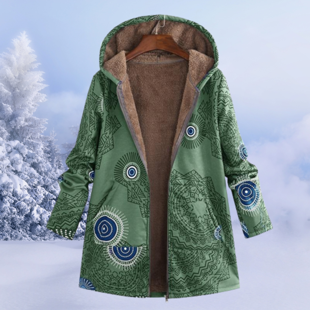 Dames Warme Fleece Hoodiejas Met Rits | Teddy Fleece Winterjas